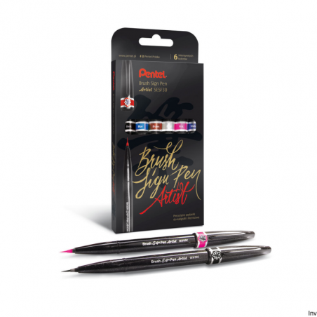 Pisak Brush Pen Sign (4) Artist Pentel SESF30C-ST4AEYNPL