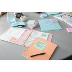 Karteczki samoprzylepne POST-IT Recycled Notes, 38x51mm, 6x100 kart., pastelowe mix