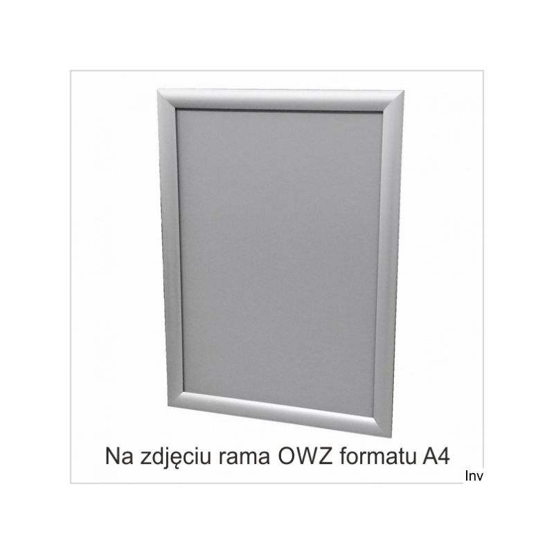 Ramka plakatowa 2x3 OWZ 25mm aluminiowa ostre narożniki A3 2 sztuki