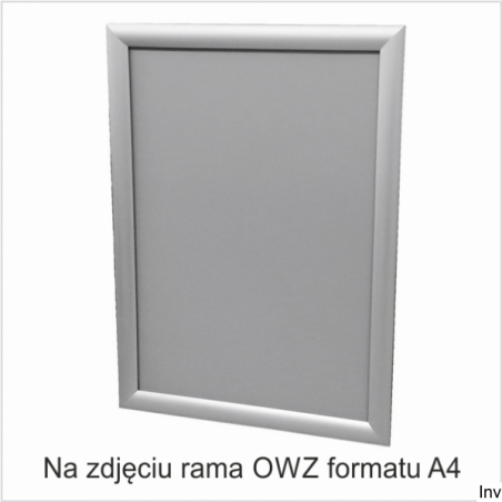 Ramka plakatowa 2x3 OWZ 25mm aluminiowa ostre narożniki A3 2 sztuki