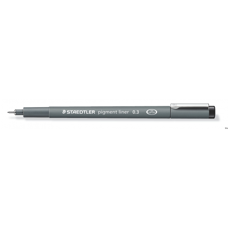 Cienkopis Staedtler z atramentem pigmentowym 0,3 mm czarny, 10 sztuk w opakowaniu