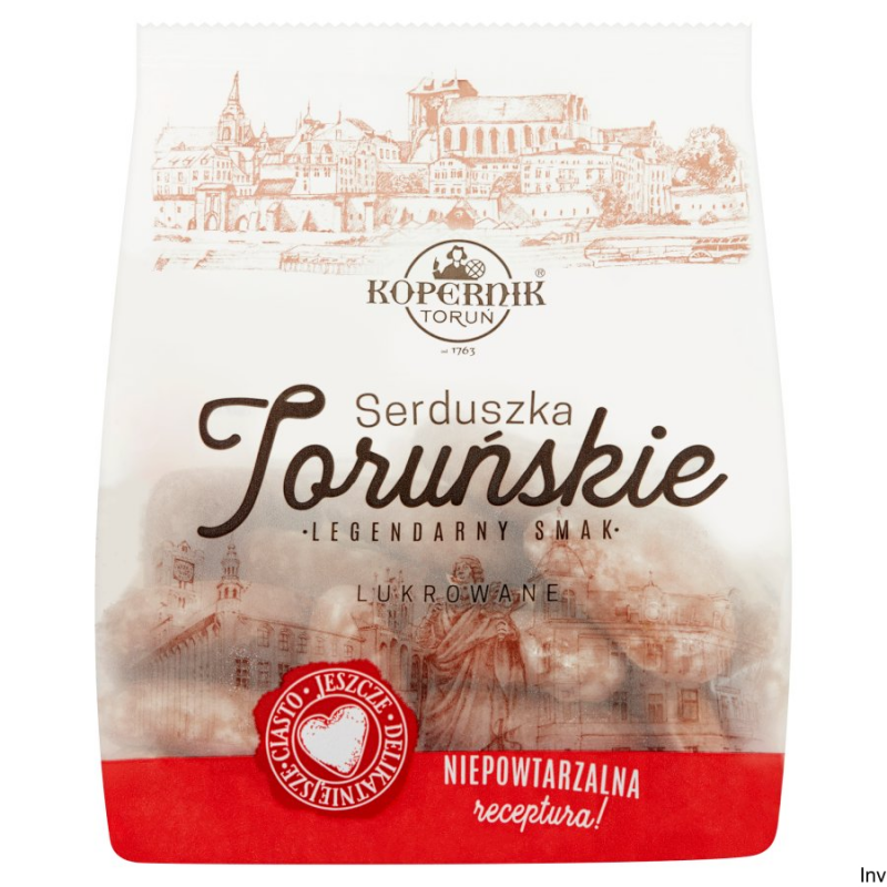 Pierniki Serduszka Toruńskie lukrowane 144g