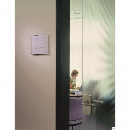 Tabliczka informacyjna Durable INFO SIGN 149x148 mm 5 mm z aluminium do montażu na drzwi