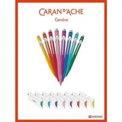 Długopis CARAN D'ACHE 849 Colormat-X, M, w pudełku, różowy