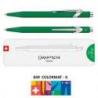 Długopis CARAN D'ACHE 849 Colormat-X, M, w pudełku, zielony