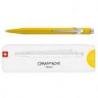 Długopis CARAN D'ACHE 849 Colormat-X, M, w pudełku, żółty
