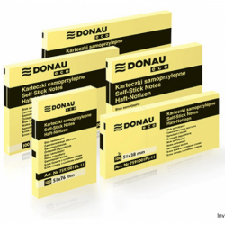 Bloczek Donau ECO 127x76mm żółty 100 sztuk 70gsm