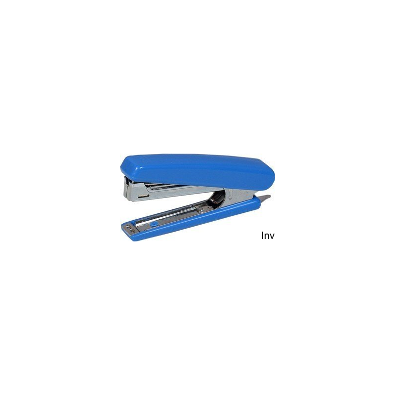 Zszywacz Deli D0221 do 12 kartek, obudowa z twardego plastiku, głębokość wsuwania 60 mm, 100 zszywek w magazynku