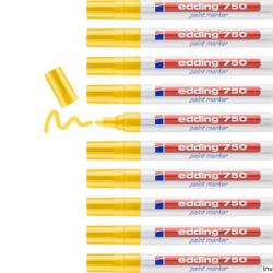 Edding Marker olejowy 750 żółty 2-4mm końcówka okrągła