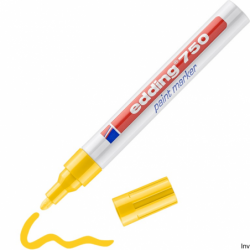 Edding Marker olejowy 750 żółty 2-4mm końcówka okrągła