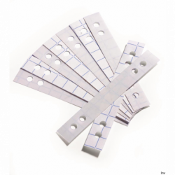 Paski samoprzylepne przezroczyste 8078-19 (50 sztuk) Durable do wzmacniania dziurkowania dokumentów
