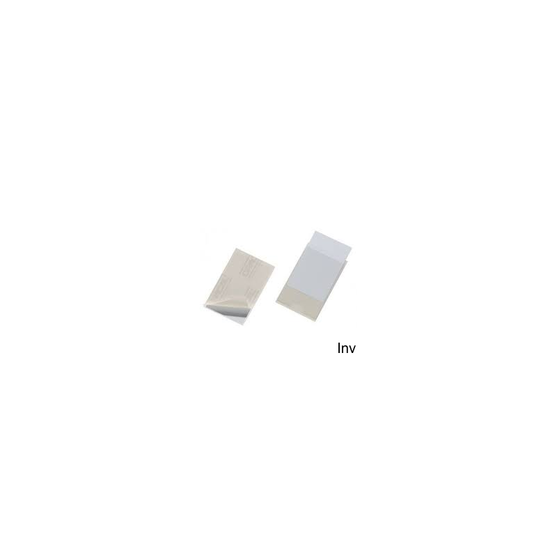 Durable Kieszonki samoprzylepne na wizytówki 93x62 mm, 100 sztuk, przezroczyste