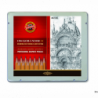 Ołówek grafitowy 8B-10H 24 sztuki w metalowym etui Koh-i-noor