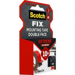 Taśma montażowa SCOTCH, dwustronna, do ekstremalnych zastosowań, 19mm x 1,5m, czarna