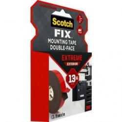 Taśma montażowa SCOTCH, dwustronna, do ekstremalnych zastosowań na zewnątrz, 19mm x 5m, czarna