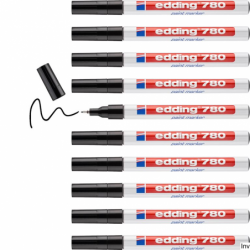 Edding Marker olejowy 780 czarny 0.8mm końcówka okrągła