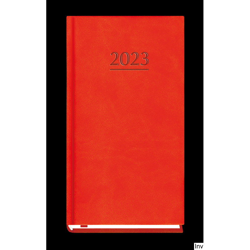 Kalendarz Kieszonkowy 2023 Tydzień na 2 Stronach Czerwony Michalczyk i Prokop 90 x 165 mm 144 Strony