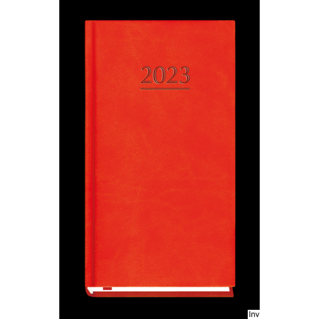 Kalendarz Kieszonkowy 2023 Tydzień na 2 Stronach Czerwony Michalczyk i Prokop 90 x 165 mm 144 Strony