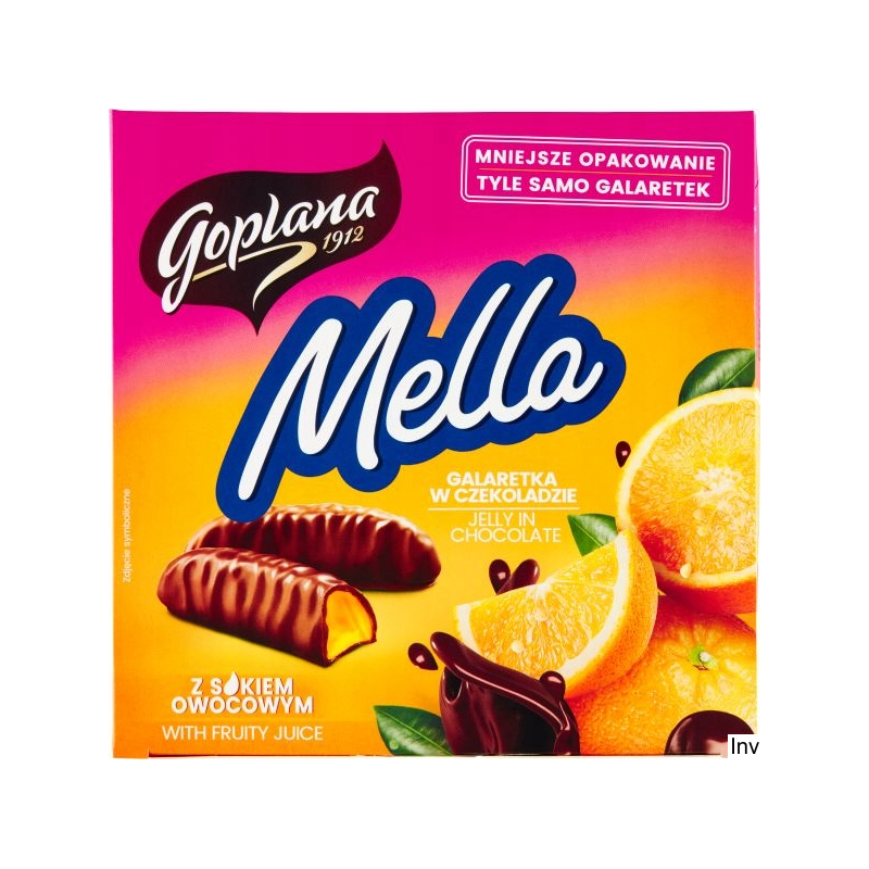 Galaretka GOPLANA MELLA pomarańczowa w czekoladzie 190g