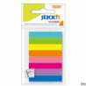 Zakładki indeksujące StickN 45x8 mm mix 8 kolorów neonowych