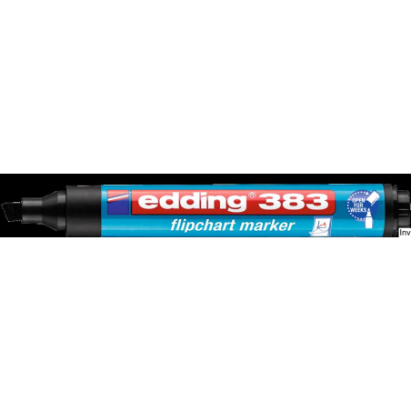 Marker Edding do flipchartów ścięty 1-5 mm czarny z tuszem na bazie wody