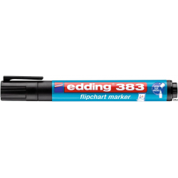 Marker Edding do flipchartów ścięty 1-5 mm czarny z tuszem na bazie wody