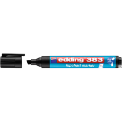 Marker Edding do flipchartów ścięty 1-5 mm czarny z tuszem na bazie wody