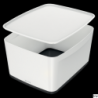 Pojemnik Leitz MyBox duży z pokrywką biało-czarny 52161095 do przechowywania żywności
