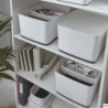 Pojemnik Leitz MyBox duży z pokrywką biało-czarny 52161095 do przechowywania żywności