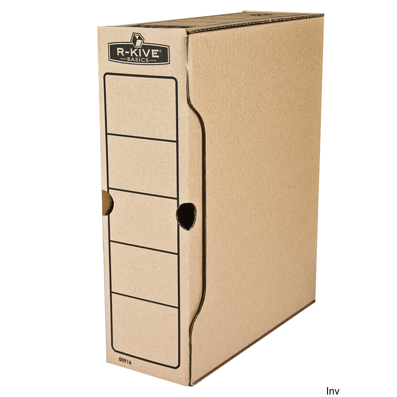 Pudełka na akta 80 mm Fellowes R-KIVE BASIC z zamykanym wiekiem, 10 sztuk