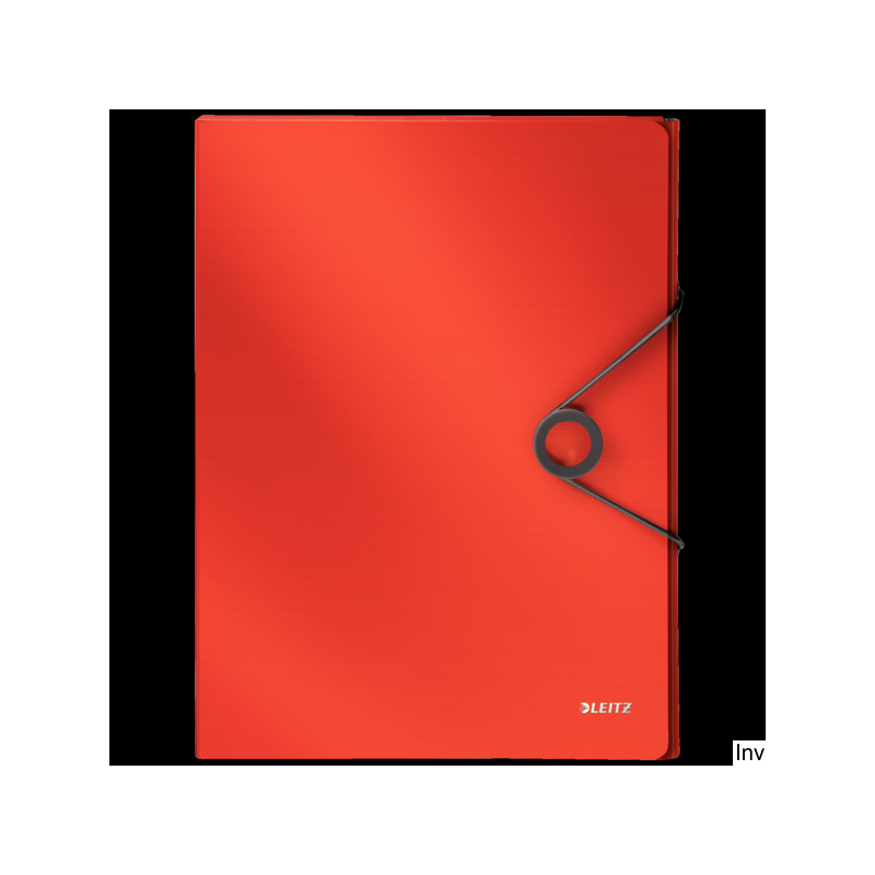 Teczka A4 z gumką Leitz Solid jasnoczerwona 30 mm na 250 kartek