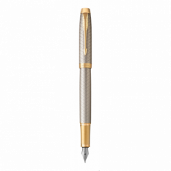 Parker Pióro wieczne IM Premium Warm Grey GT 1931684 w opakowaniu prezentowym