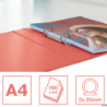 Segregator ringowy Esselte Colour Breeze, 2 ringi, koralowy, na 200 arkuszy