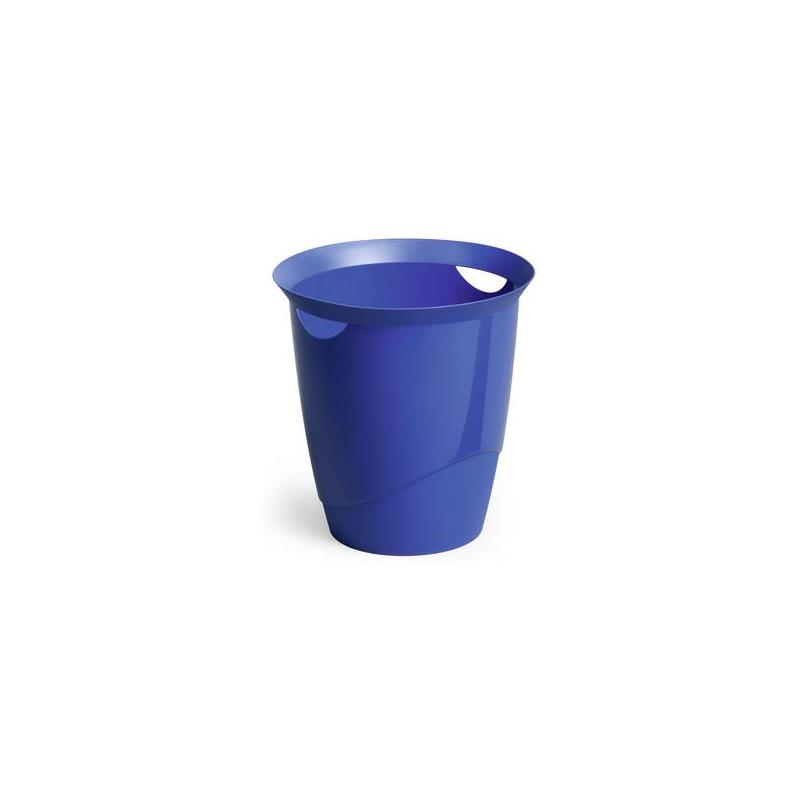Kosz na śmieci Durable 16 l niebieski, biurowy, średnica 315 mm, wysokość 330 mm