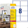 Etykiety Avery Zweckform Heavy Duty 99,1 x 67,7 mm, białe, poliestrowe, 20 arkuszy, 160 etykiet