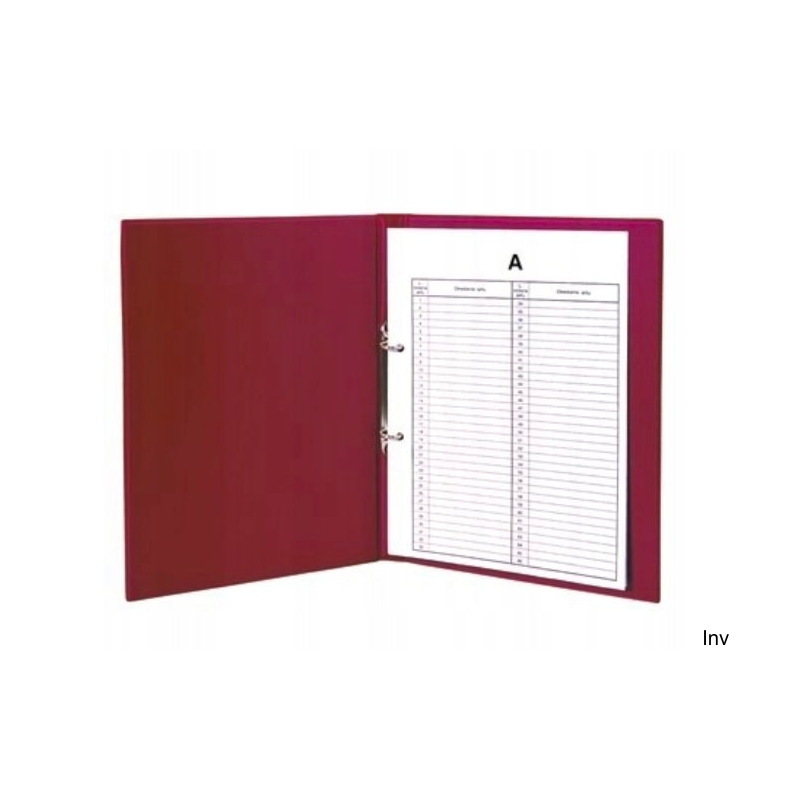 Segregator do akt osobowych 6,5 cm 2 pierścienie bordo Biurfol