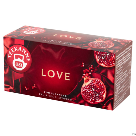 Herbata owocowa Teekanne Love 20 torebek x 2,25 g z hibiskusem, jabłkiem i granatem