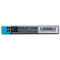 Grafity do ołówków PENAC 0,7mm, HB, zawieszka, 12 szt.