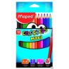 Kredki trójkątne Maped Colorpeps Jumbo 12 kolorów, grube, drewno lipowe, grafit 4,7 mm