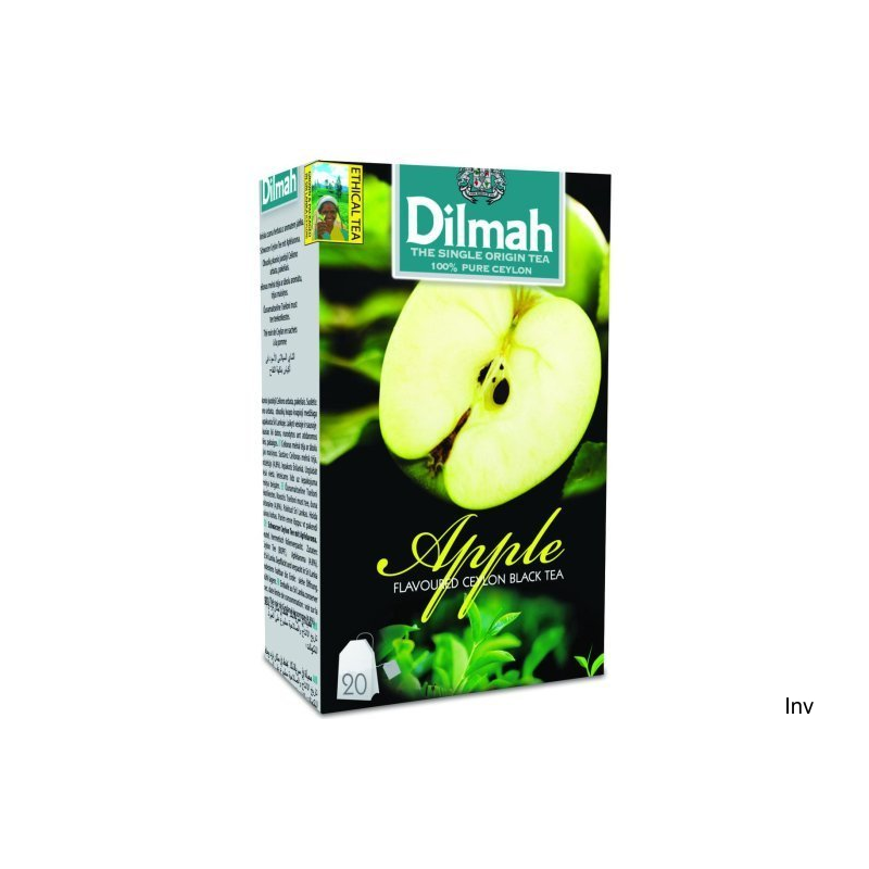 Herbata DILMAH czarna z aromatem jabłka 20 torebek ekspresowych 1,5g