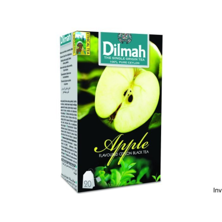 Herbata DILMAH czarna z aromatem jabłka 20 torebek ekspresowych 1,5g
