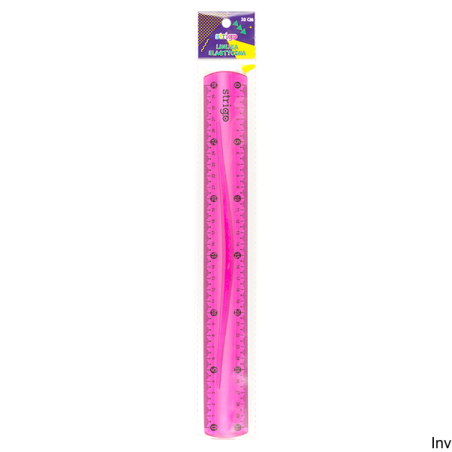 Linijka elastyczna 30cm różowa SSC010 STRIGO