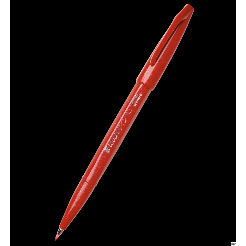 Pisak pędzelkowy do kaligrafii czerwony 5 mm Pentel SES15-B