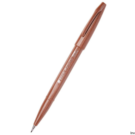 Pisak pędzelkowy do kaligrafii brązowy 5 mm Pentel SES15-E