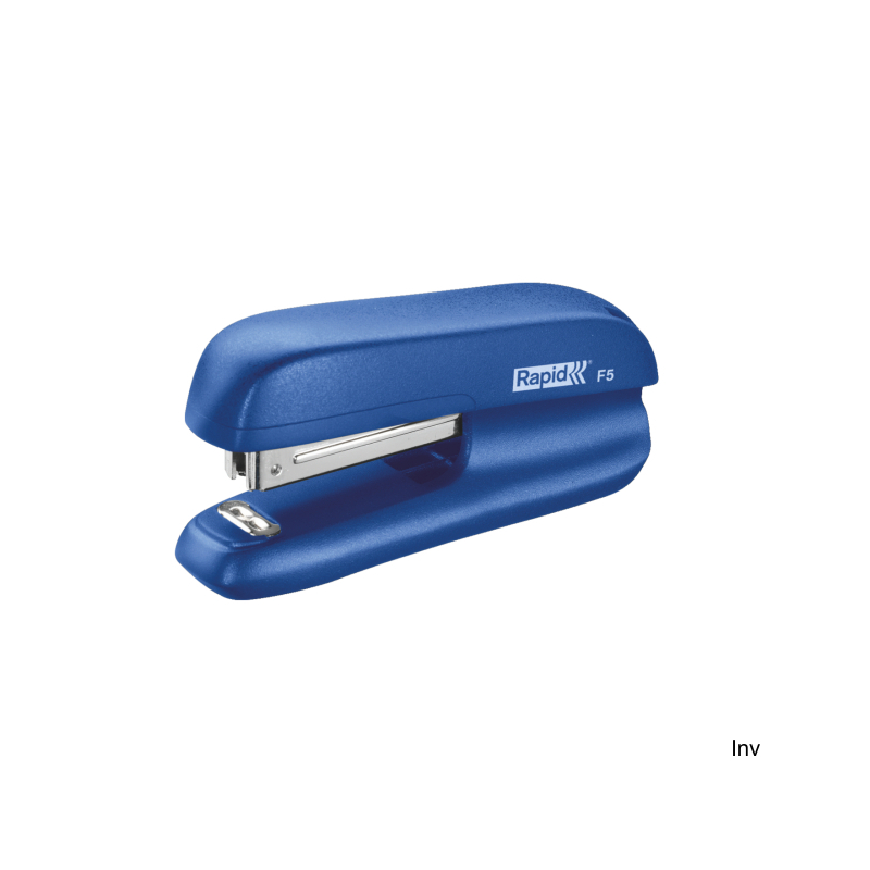 Zszywacz mini Rapid F5 niebieski do 10 kartek 80 g/m² z funkcją przybijania