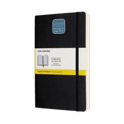 Notes MOLESKINE Classic L (13x21cm), w kratkę, miękka oprawa, 400 stron, czarny