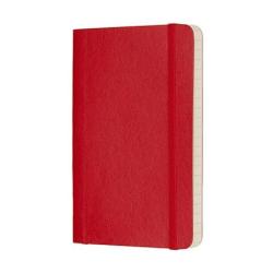 Notes MOLESKINE Classic P (9x14cm), w linie, miękka oprawa, 192 strony, czerwony