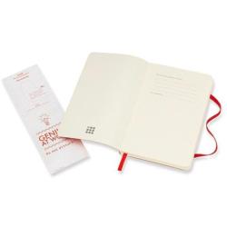 Notes MOLESKINE Classic P (9x14cm), w linie, miękka oprawa, 192 strony, czerwony