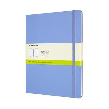Notes MOLESKINE Classic XL (19x25 cm), gładki, twarda oprawa, hydrangea blue, 192 strony, niebieski