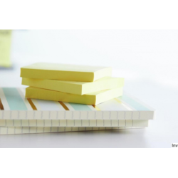 Bloczek samoprzylepny Post-It 3M, 76x76 mm, żółty, 20 sztuk (16+4), gramatura 70 g/m²